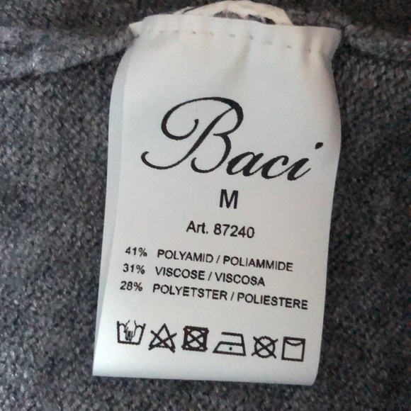 Women’s size Medium gray baci wide leg lounge wear pants - Picture 9 of 10